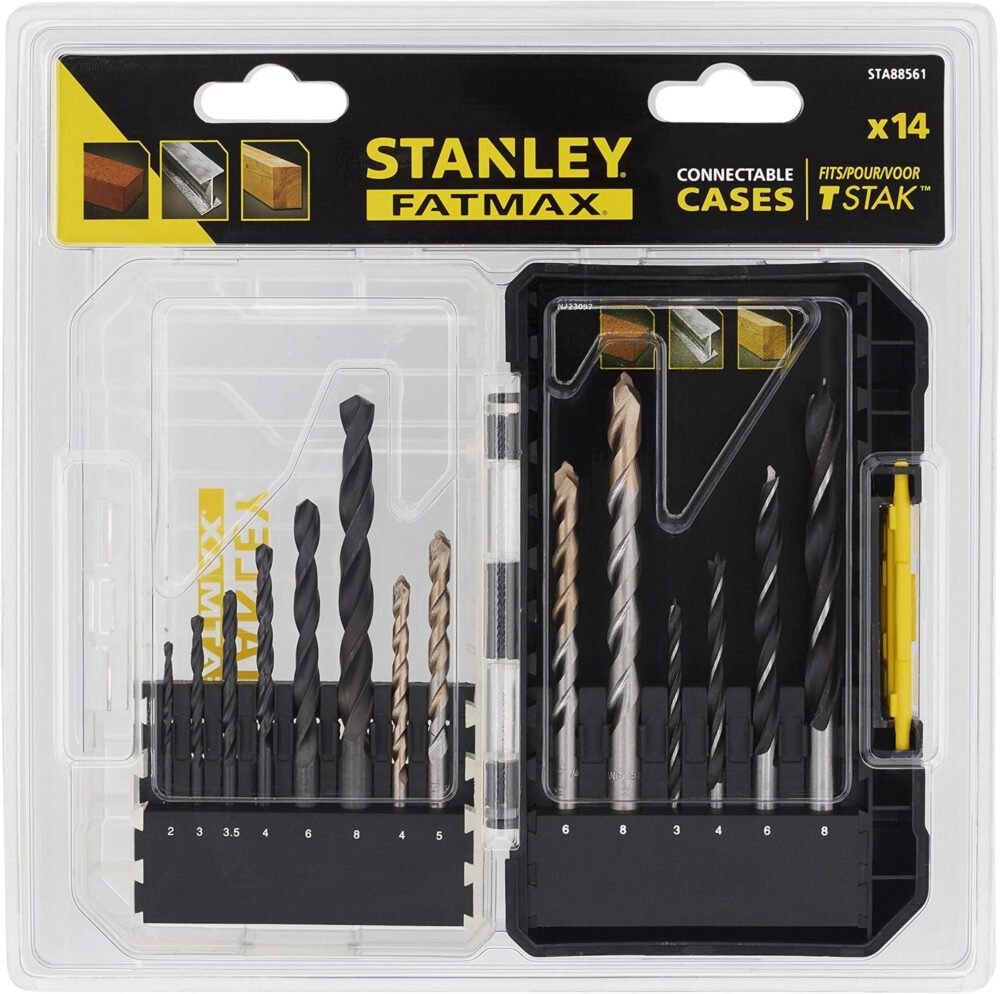 STANLEY Masonry Drilling Bit Set for Metal and Wood