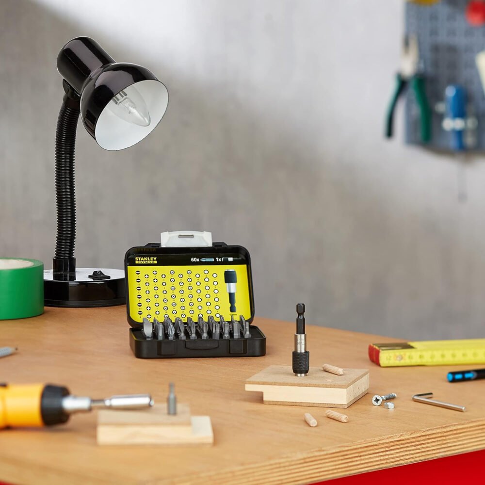 Stanley 1-13-902 Bit Set, 1/4 Drive, 61 Pieces