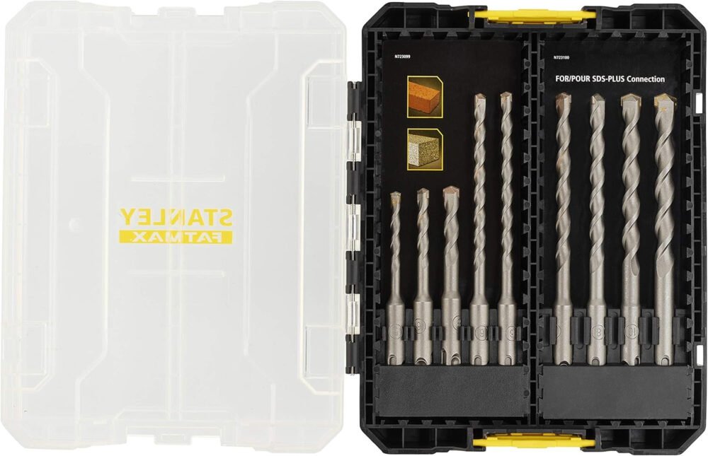 Juego de 9 piezas SDS Plus 5, 6,8 (110mm), 2X 6, 2X 8, 10, 12 (160mm)